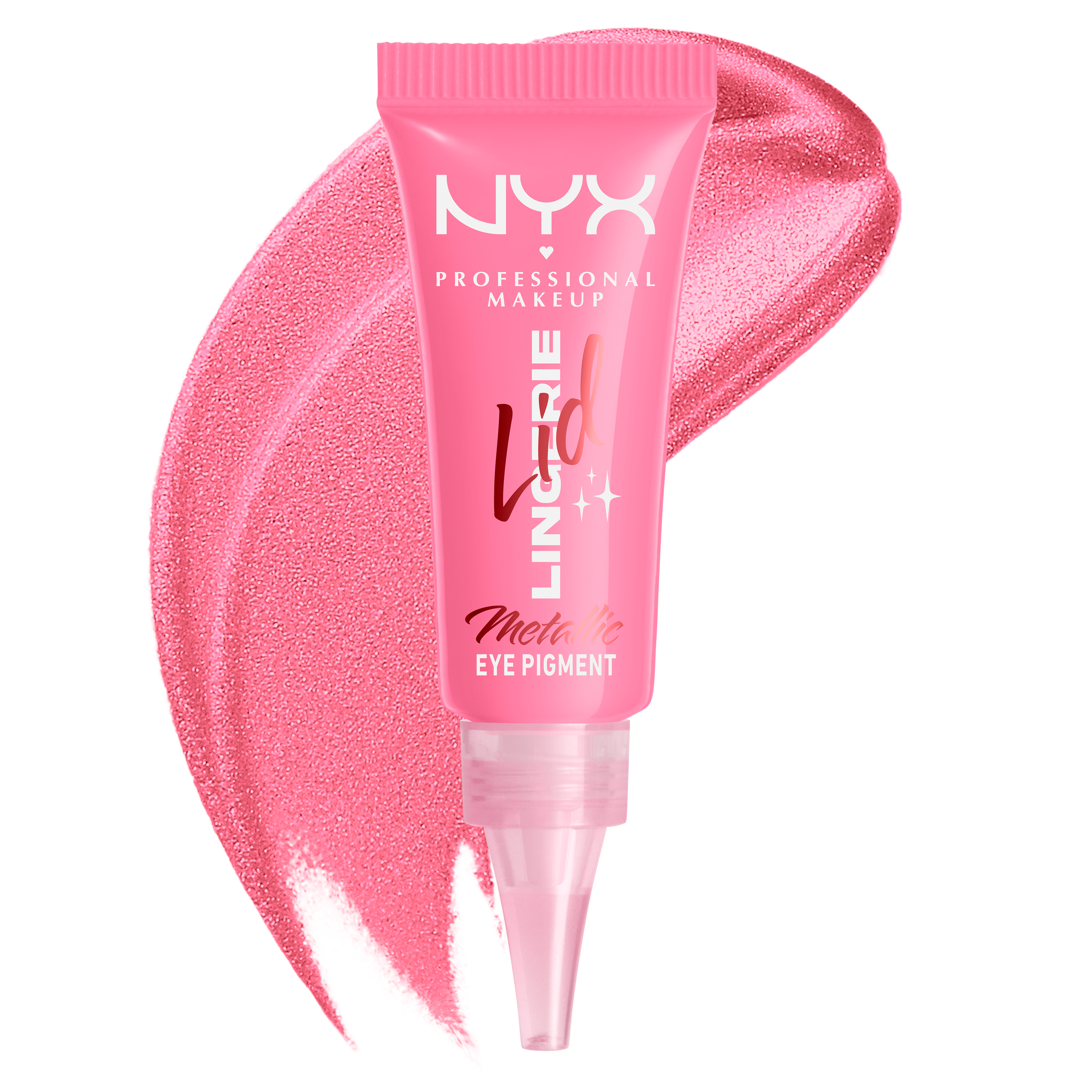 NYX Professional Makeup Lid Lingerie Cream Eye Pigment - Long-Wear Cream Eyeshadow No Primer Push - Up Pink $12